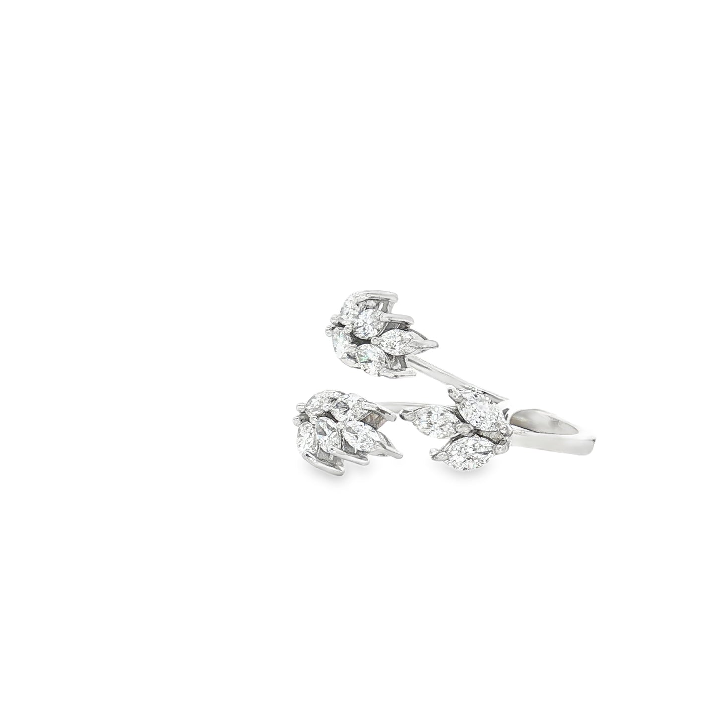 18K White Gold Marquise Diamond ring – 0.87ct