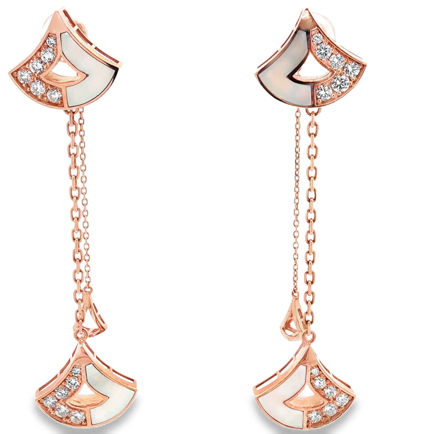 18K Rose Gold Drop Earrings – 1.16ct Diamond