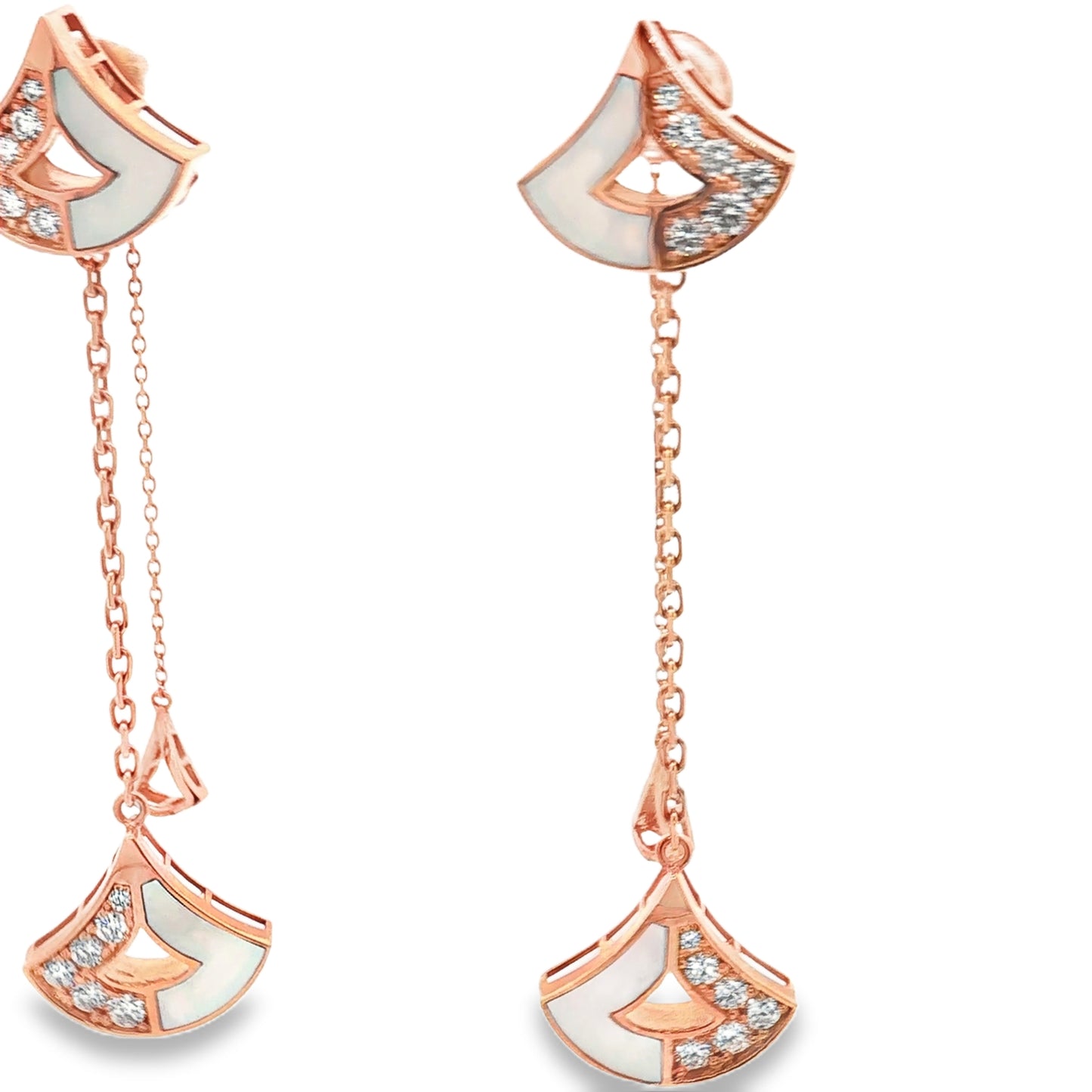 18K Rose Gold Drop Earrings – 1.16ct Diamond