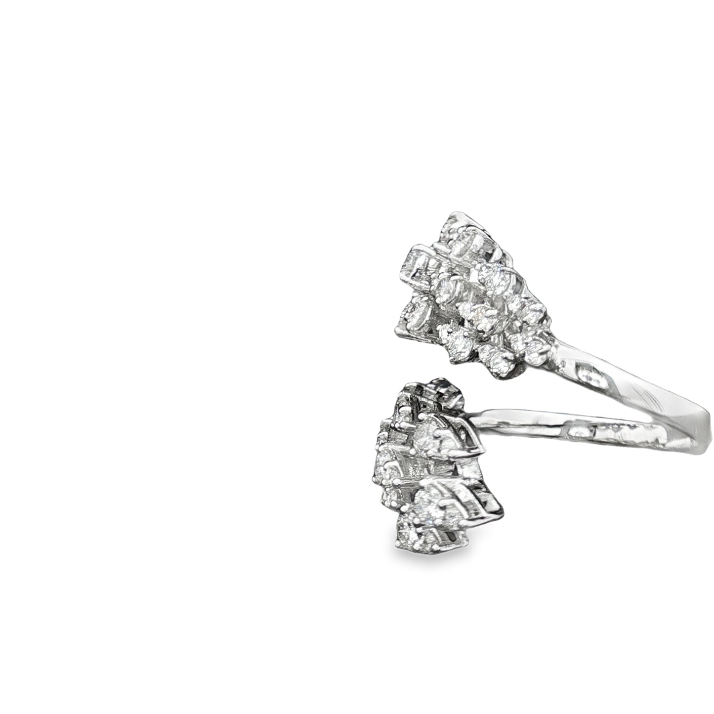 18K White Gold Open Diamond Ring – 1.03ct