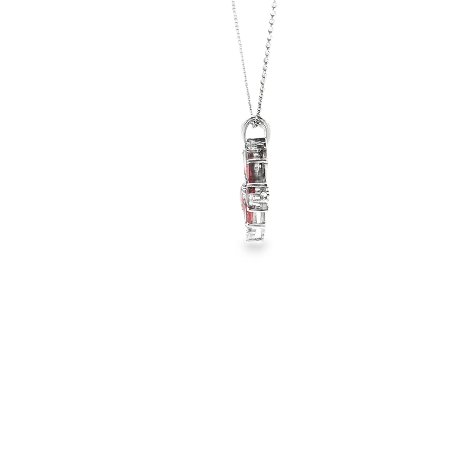 Fiery Blossom Ruby Pendant