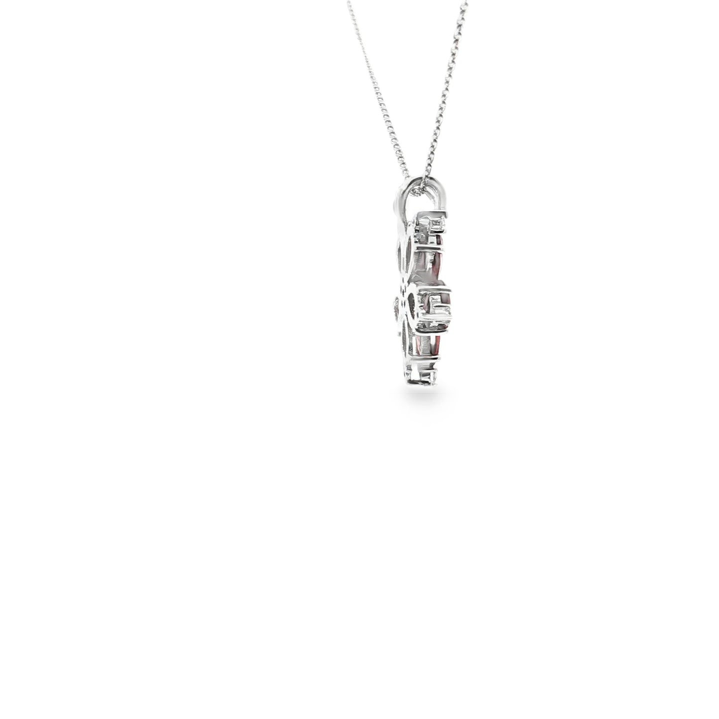 Fiery Blossom Ruby Pendant
