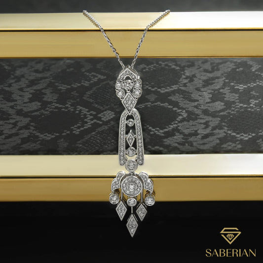 Vintage Elegance Diamond Pendant