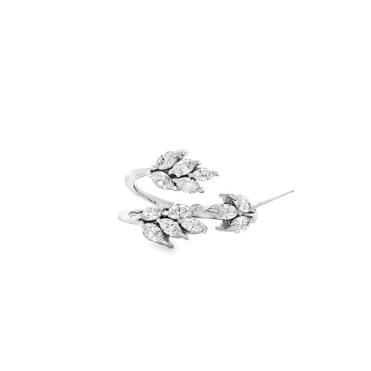 18K White Gold Marquise Diamond ring – 0.87ct
