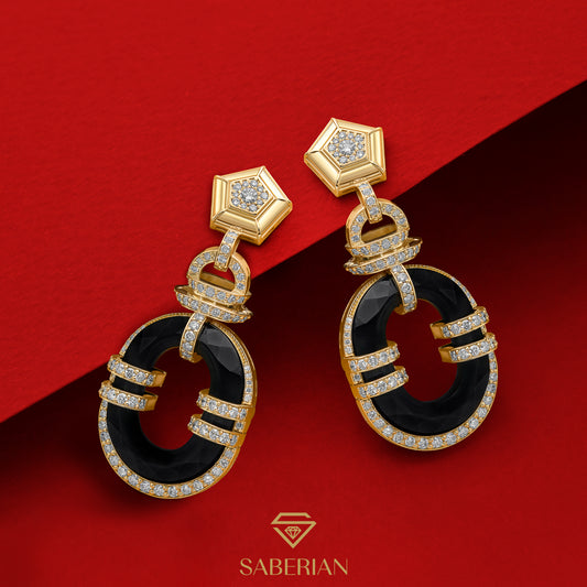 Eternal Noir Diamond Earrings