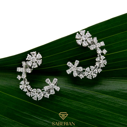 Blooming Diamond Vine Earrings