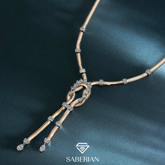 Golden Harmony Diamond Necklace
