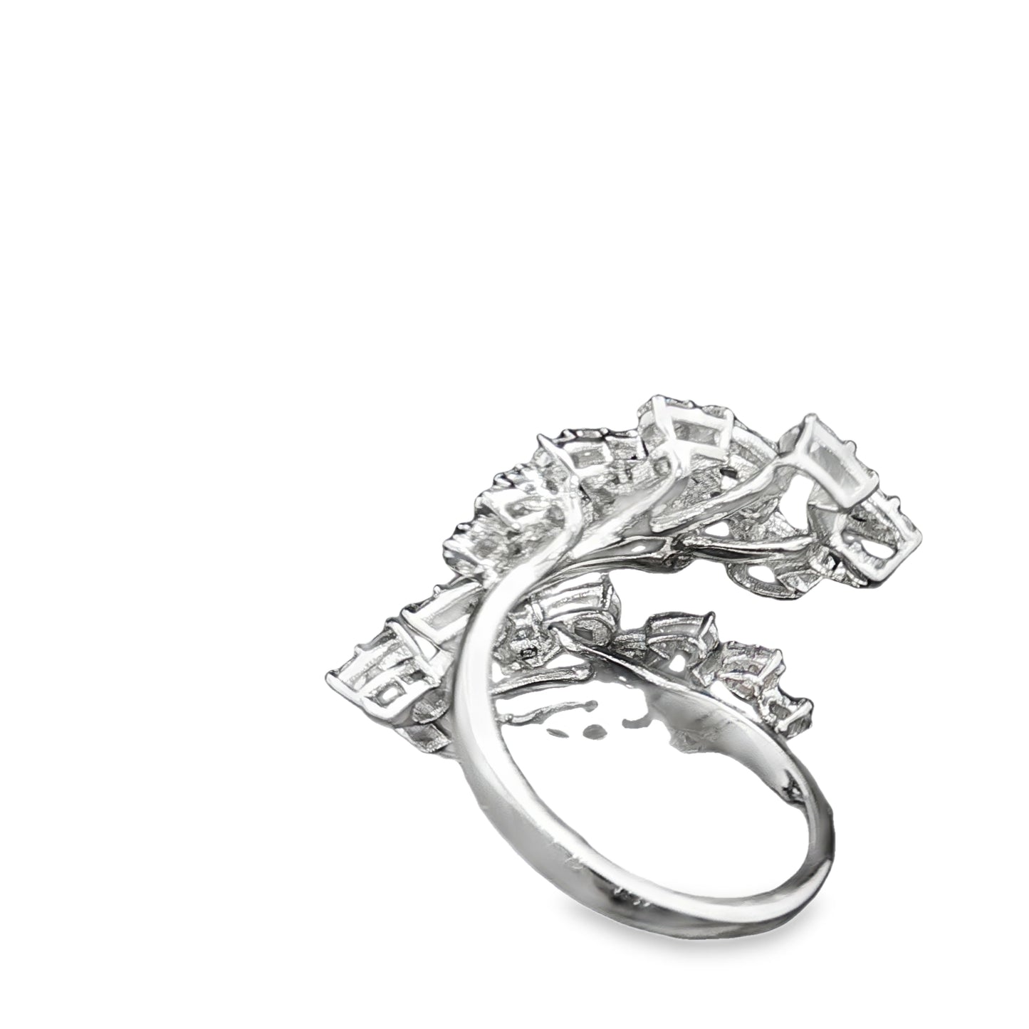 18K White Gold Open Diamond Ring – 1.03ct