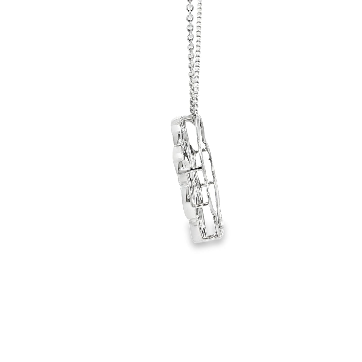 Four-Leaf Clover Diamond Pendant