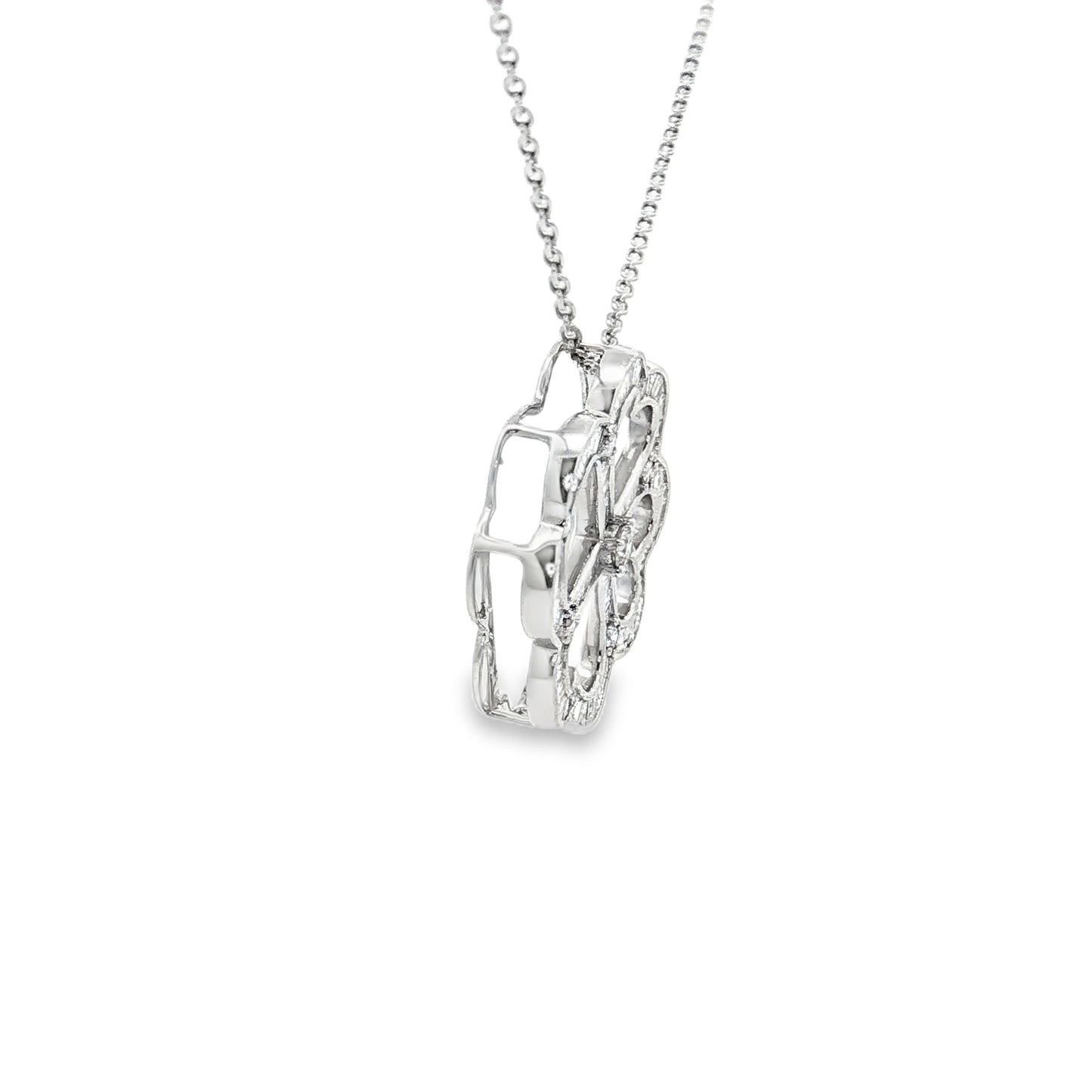 Four-Leaf Clover Diamond Pendant