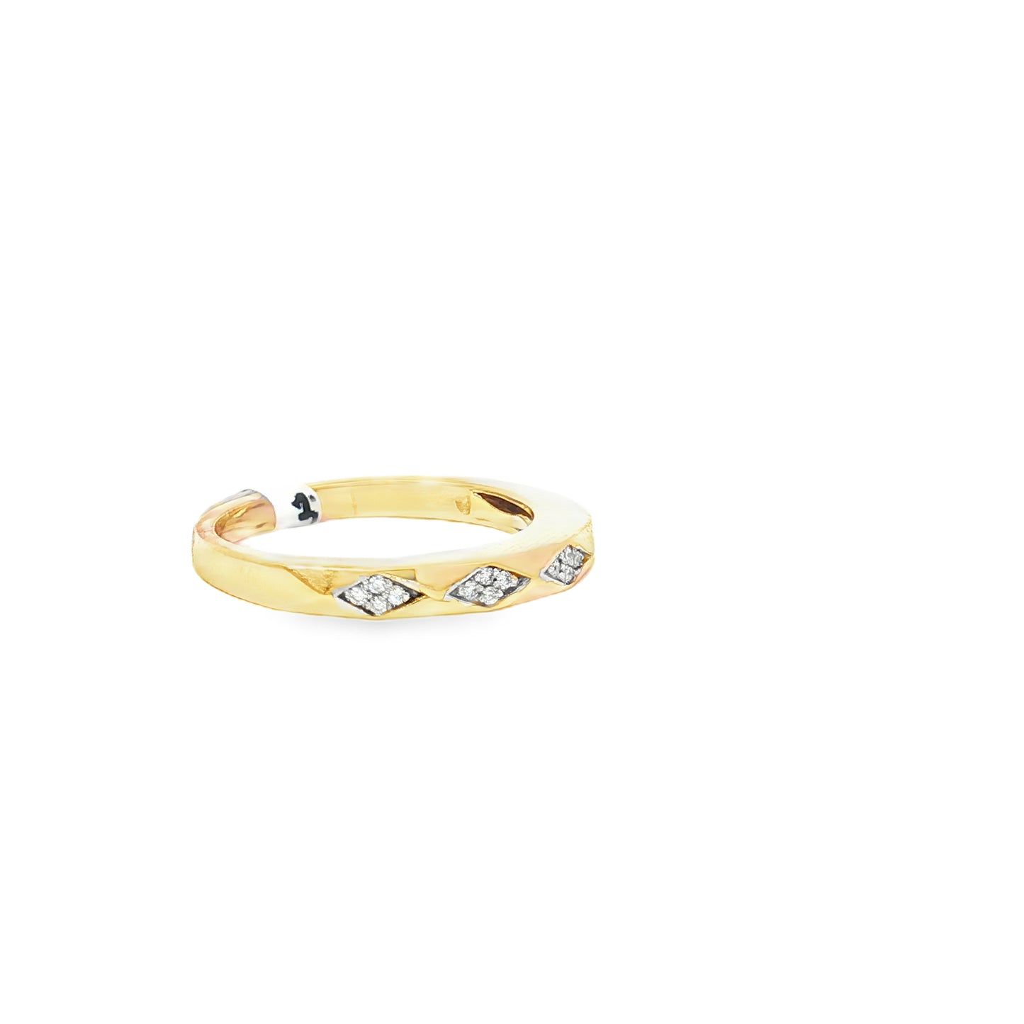 18K Yellow Gold Diamond Band