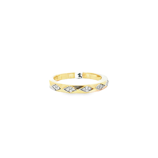 18K Yellow Gold Diamond Band