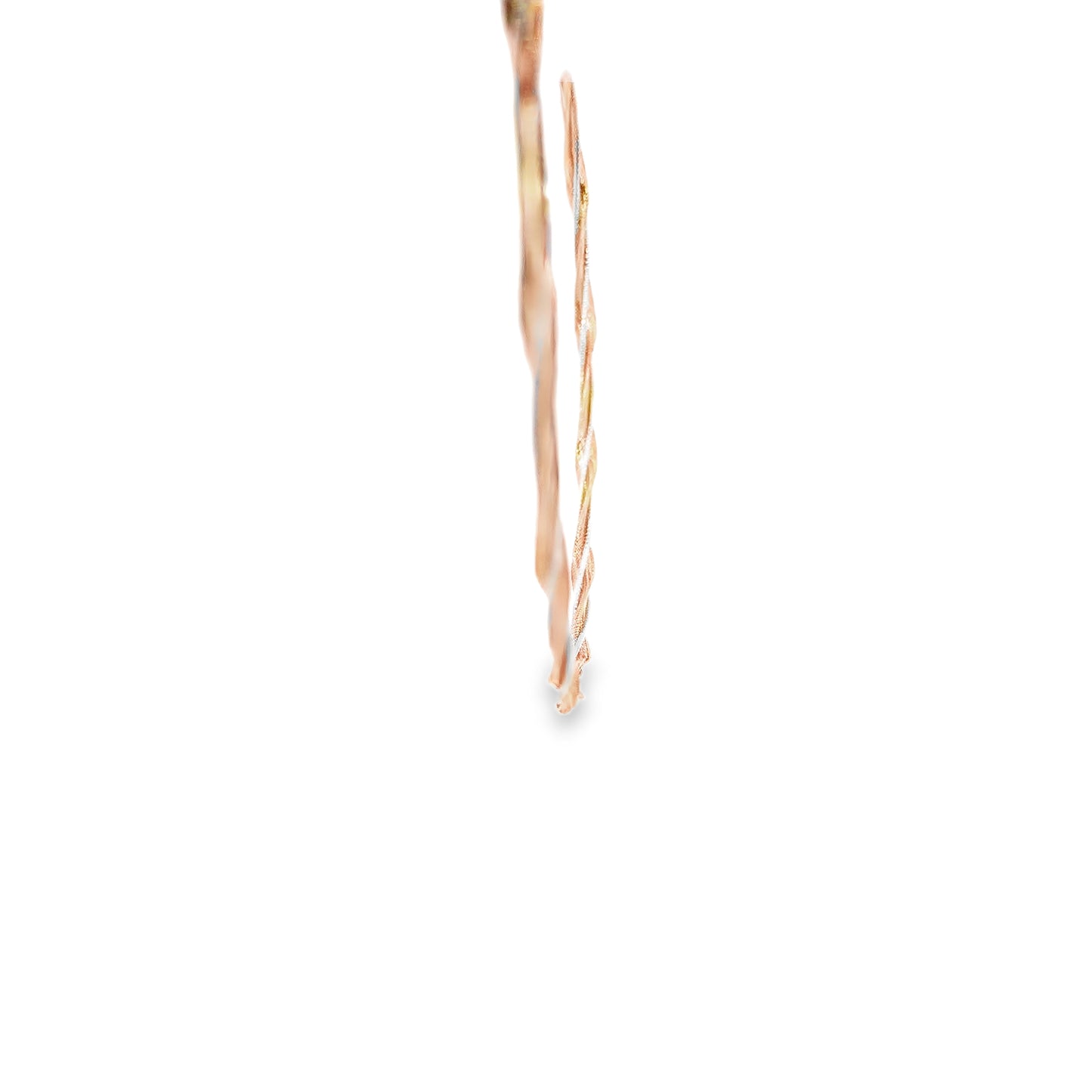 18K Tri-Color Twisted Rope Necklace