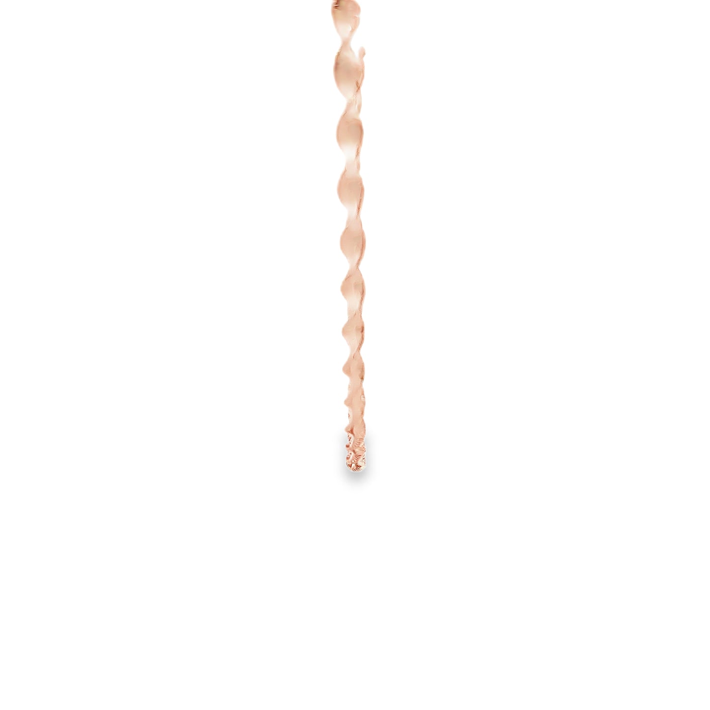 18K Rose Gold Spiral Twist Necklace