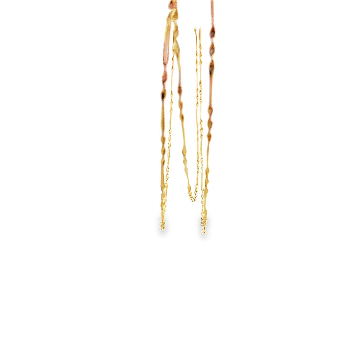 18K Gold Triple Layer Twist Necklace