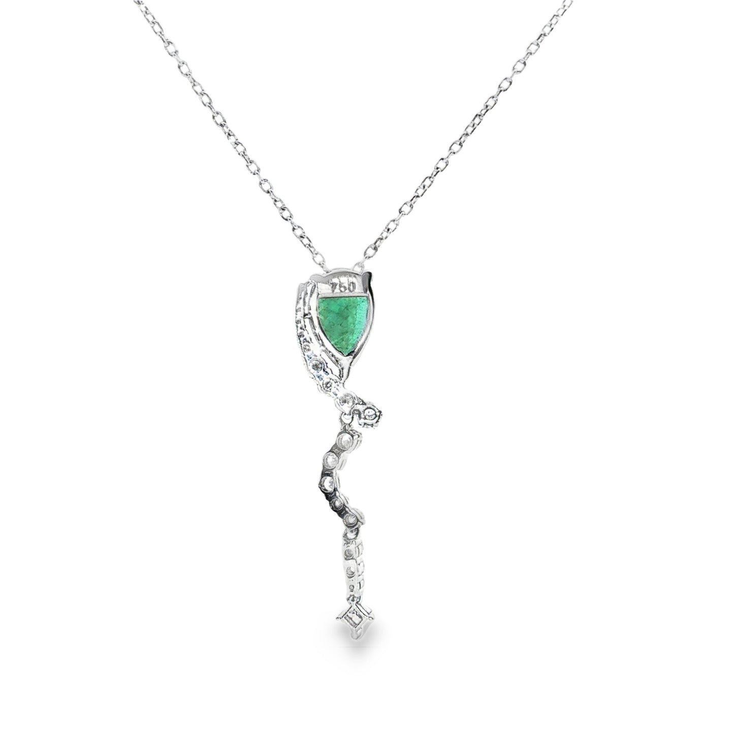 Emerald Cascade Diamond Necklace