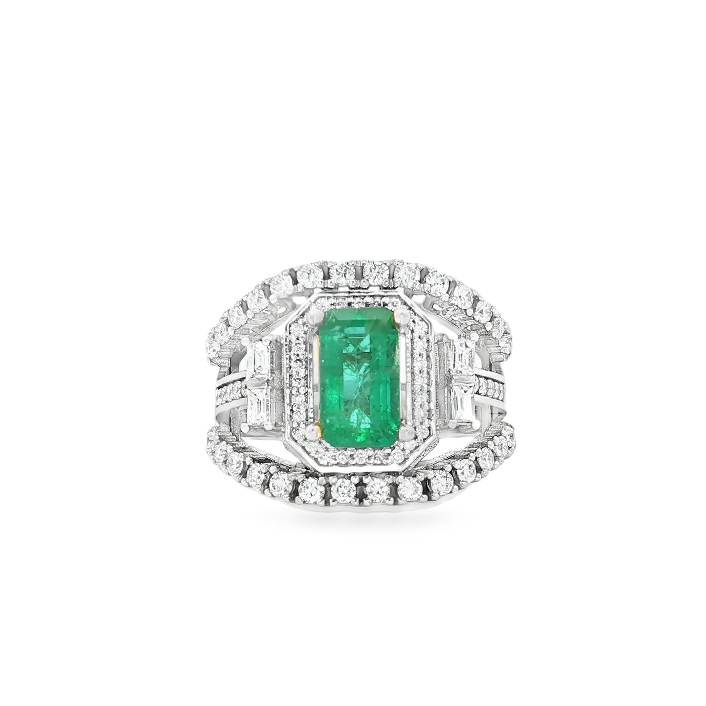 Emerald Majesty Diamond Ring
