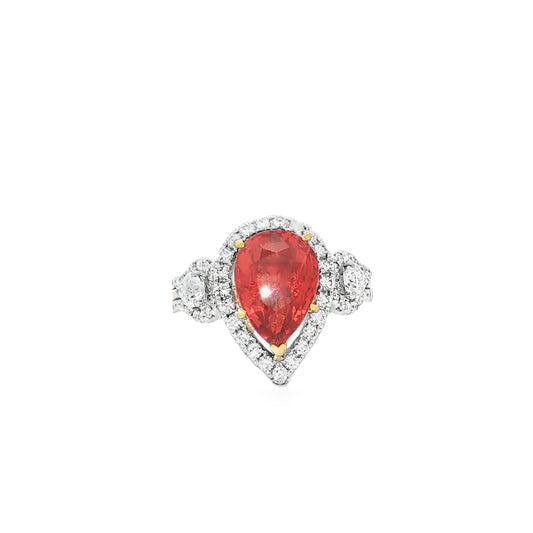 Scarlet Flame Ruby Ring